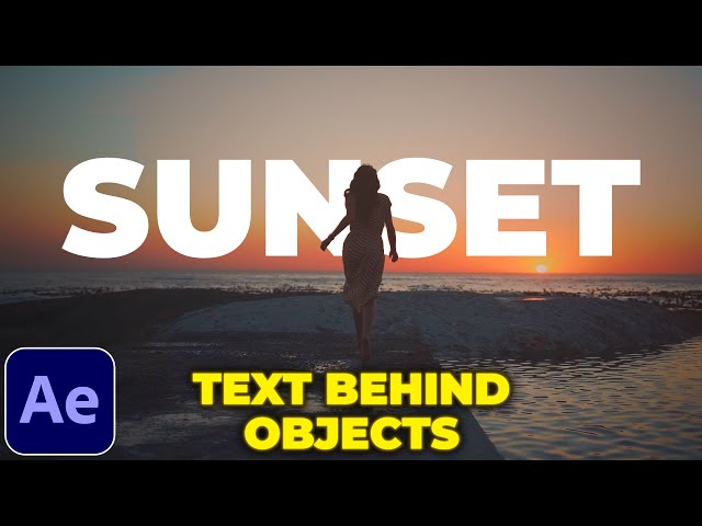 Add Text Behind Moving Object in After Effects | Rotobrush Tutorial