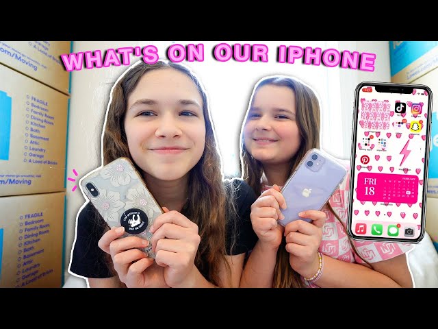 WHAT'S ON OUR PHONE!! | CILLA AND MADDY