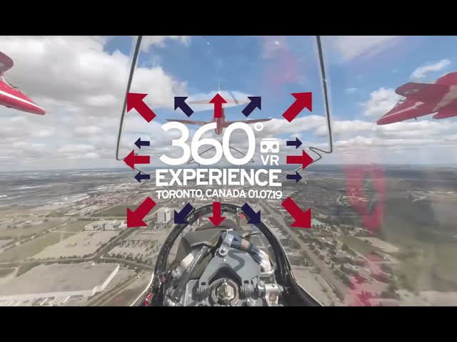 Take 360° flight with the RAF Red Arrows in North America