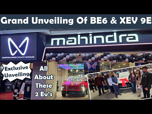 Mumbai's Biggest Mahindra EV Cars Unveiling Event🔥|Mahindra BE6😮|Mahindra XEV9E❤️