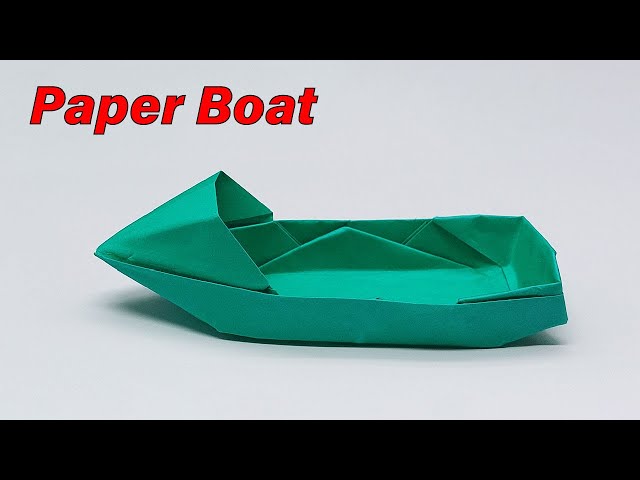 How to Make a Paper Boat That Floats - Origami Boat