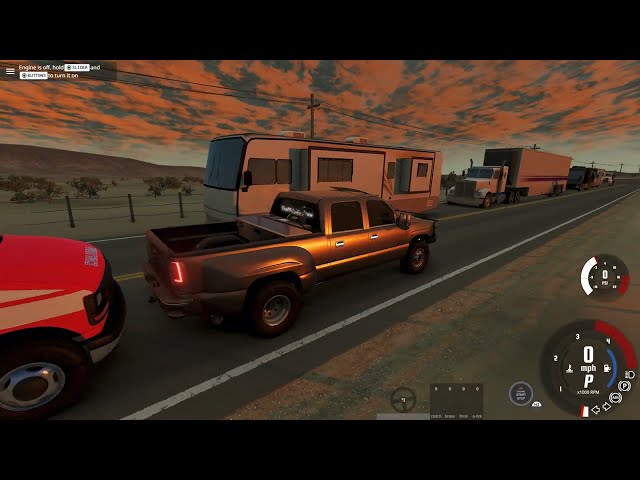 BeamNG.Drive- High Speed Crashes during the evening in Johnson Valley #2