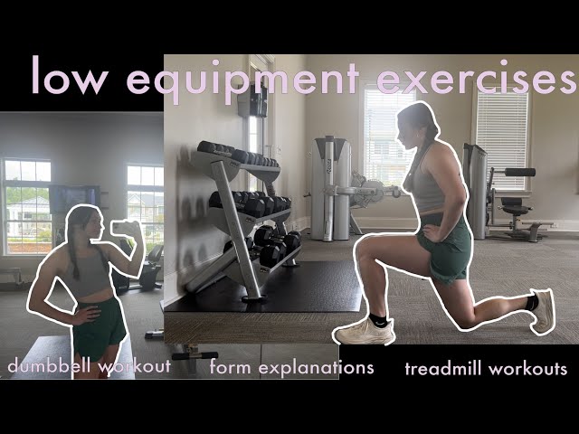 DUMBBELL EXERCISES FOR BEGINNERS: low equipment workout + my favorite treadmill workouts