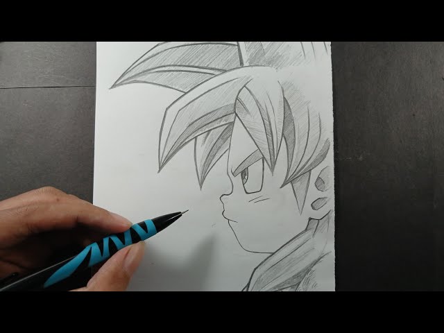 How to draw Goku Ssj 4 Side face | Dragon ball Daima