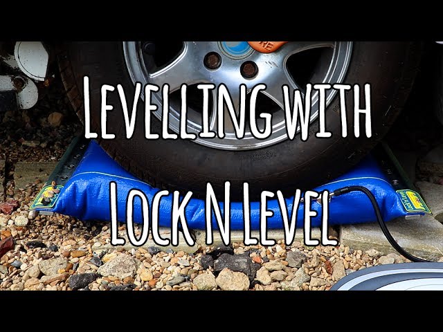 Levelling a caravan using Lock n Level