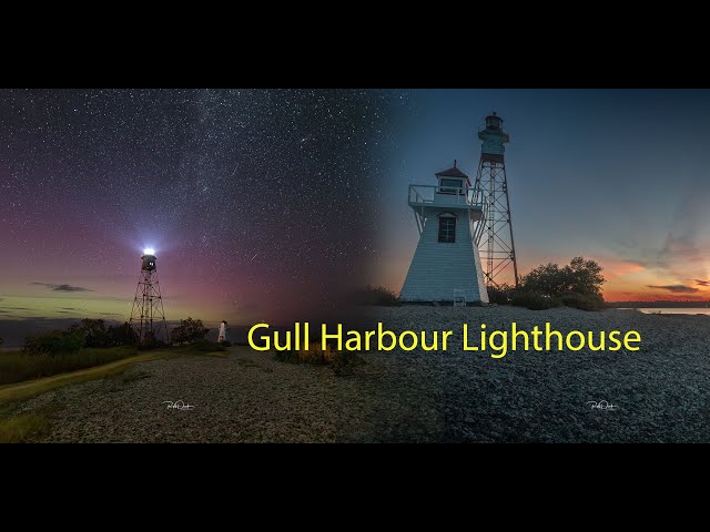 Hecla Provincial Park | Sunset at Gull Harbour Lighthouse & Night Sky Photography with Aurora