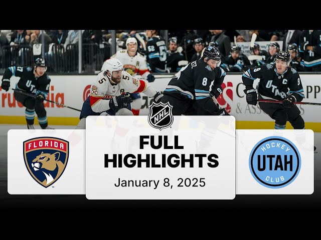 NHL Highlights | Panthers vs. Utah Hockey Club | January 08, 2025