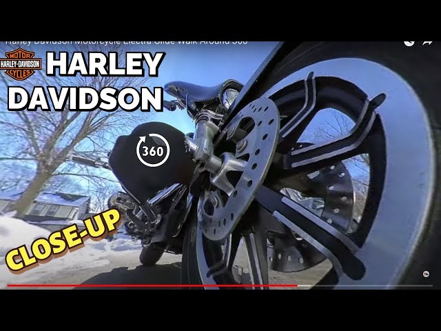 Electra Glide Harley Davidson Motorcycle - Walk Around 360