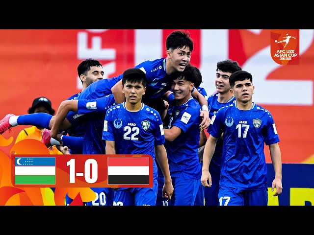 O'rinboyev’s Header Seals It! | Uzbekistan - Yemen | Highlights | AFC U20 Asian Cup™ 2025