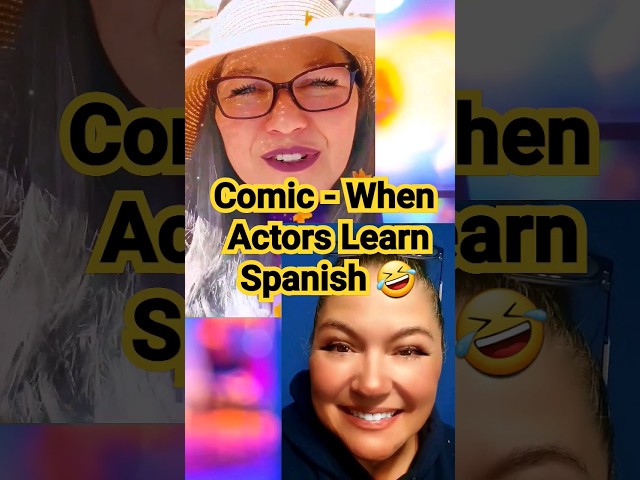 Spanish Pronunciation Practice - Actors learning Spanish - #comicshort 🎭.🤣