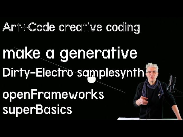 Build a Dirty-Electro generative sample player - tutorial: openFrameworks superBasics e14: