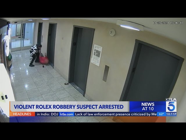 Violent Rolex watch robbery caught on camera in downtown L.A.