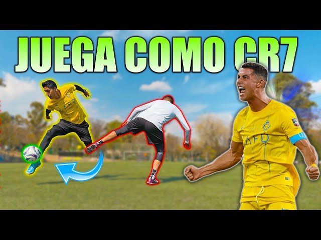 Juega cómo CRISTIANO RONALDO 🐐 Aprende 3 FÁCILES REGATES para burlar a tu rival en el FUTBOL ⚽️