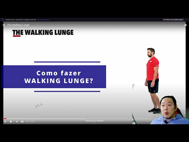 Walking lunge | como fazer um avanço | O que é um walking lunge?