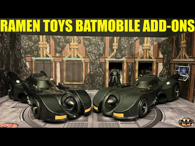 Ramen Toy Cag Set McFarlane 1989 Batmobile Guns & Canopy Add-On Set Figure Vehicle Review