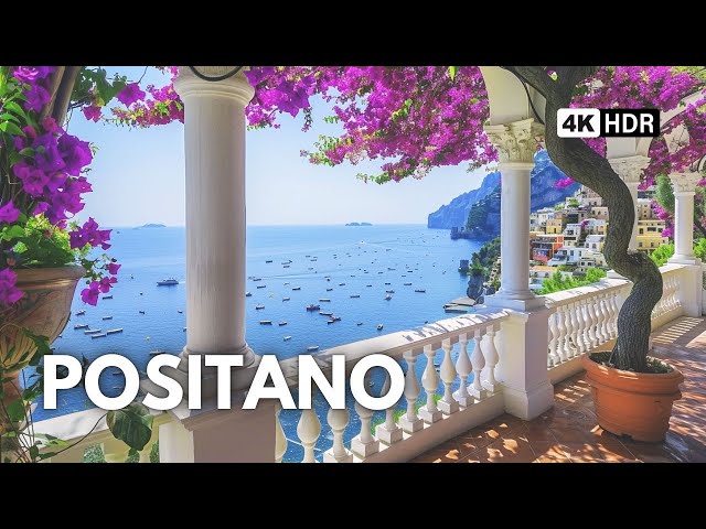 Positano, Italy 😍🌸 Breathtaking Beauty on the Amalfi Coast 🇮🇹🍋 Walking Tour 4K HDR