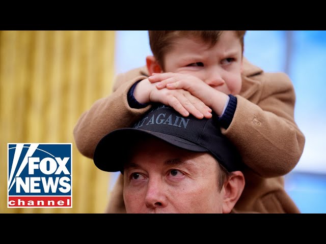 WATCH: Elon Musk's youngest son steals the show as Trump signs executive orders