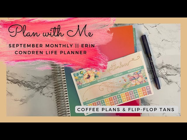 September Monthly Plan with Me || Erin Condren Life Planner