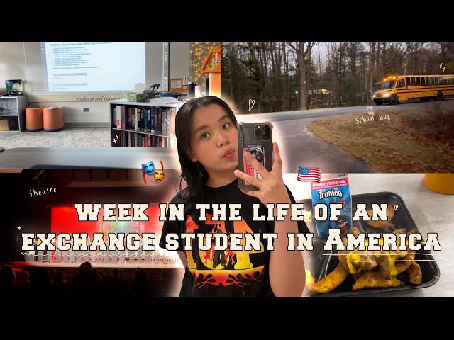 Week in the life of an exchange student in America 🎭🇺🇸 | High School play week