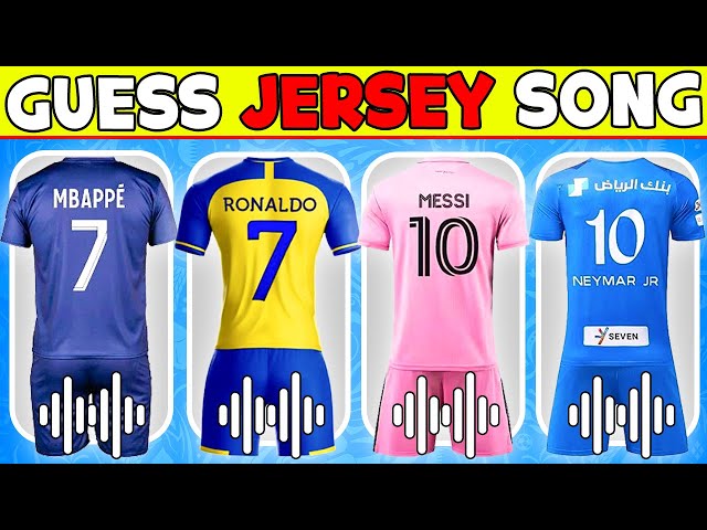 Guess SHIRT SONG 🎶👕Guess Famous Football Player by Jersey and Song | Ronaldo, Messi, Mbappe