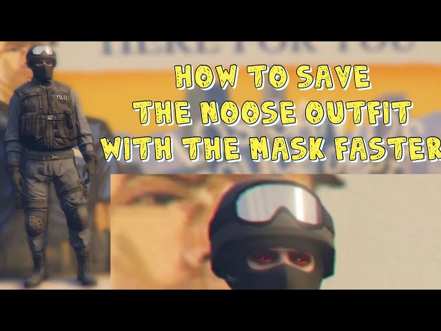 HOW TO SAVE THE NOOSE/POLICE OUTFIT WITH THE MASK (easy method) 1.50 UPDATE 2020!!!