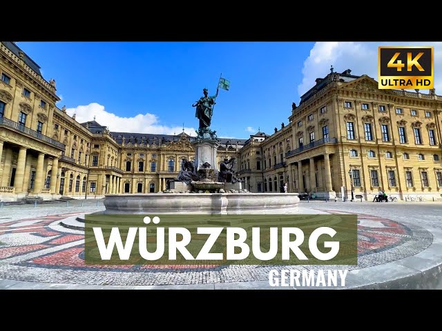 Würzburg 4K Walking Tour | From the Magnificent Residence to the Historic Old Main Bridge