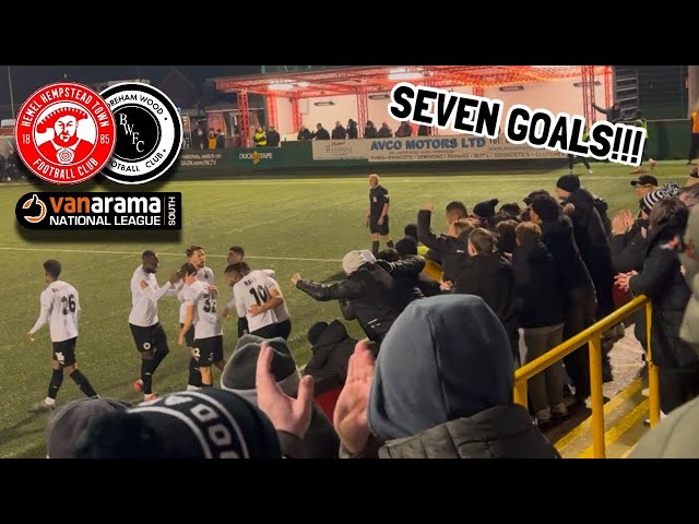 B’WOOD SEE OUT INCREDIBLE SEVEN GOAL THRILLER | Hemel Hempstead v Borehamwood Match Vlog