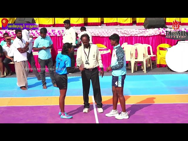 LEAGUE | SMVKC  {vs} BHARATHI SPORTS | #VANDIYUR SOUTH INDIA WOMEN'S KABADDI MATCH -2025