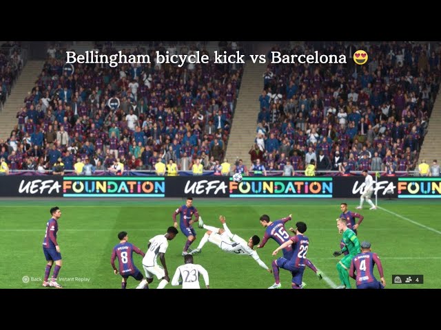 Bellingham bicycle kick vs Barcelona