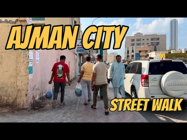 Random Street walking inside Ajman City, UAE 🇦🇪