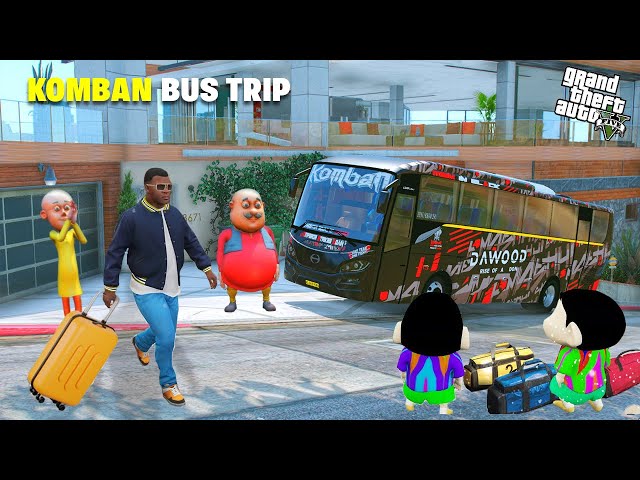 Shinchan and Franklin's EPIC Komban Bus Trip in GTA 5!