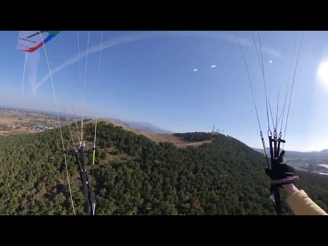 Insta 360one X-제주도 패러글라이딩-금악오름_360 VR(Geumakoreum, Jeju Island, Korea-Paragliding-insta360oneX, VR)