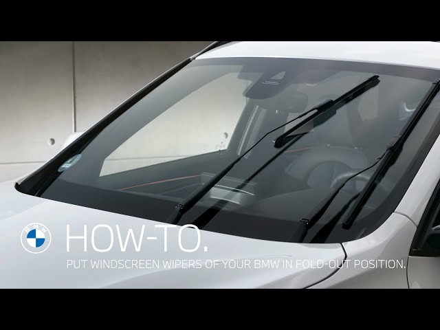 How to put the windscreen wipers of your BMW in fold-out position  – BMW How-To