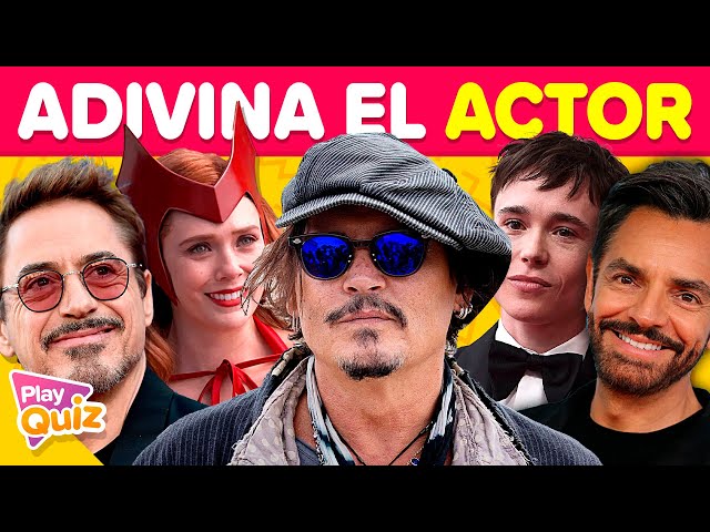 Adivina 100 Actores de Hollywood 🎭🍿🎬 | Adivina el Actor - Especial Cine | PlayQuiz Trivia