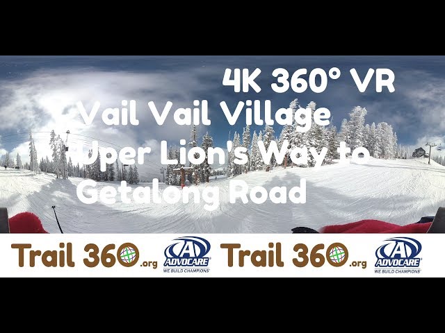 Vail Vail Village Upper Lion's Way to Gitalong Road-Trail 360