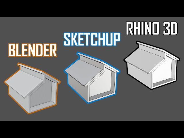 Blender + Rhino + SketchUp I Modelling Tutorial