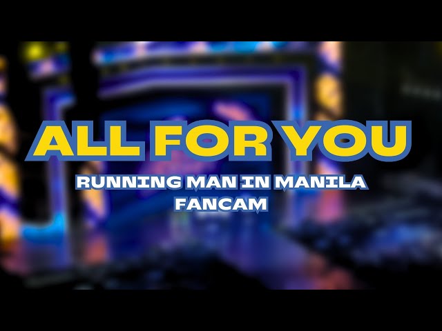 ALL FOR YOU - Jeon So Min & Yang Se Chan (cover) | Running Man in Manila 040123