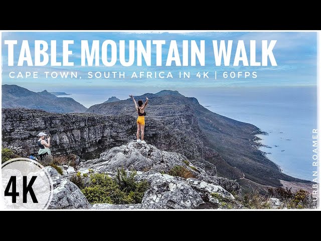 Table Mountain Walking Tour above Cape Town, South Africa 🇿🇦 - Panorama Views in 4K | 60FPS