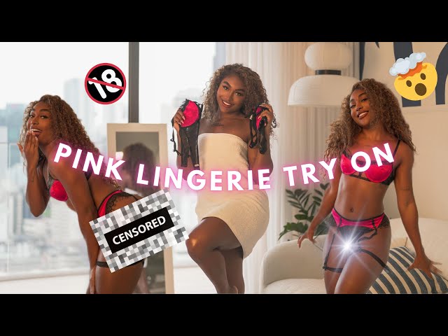 TRY ON haul  PINK LINGERIE +TWERK TEST!