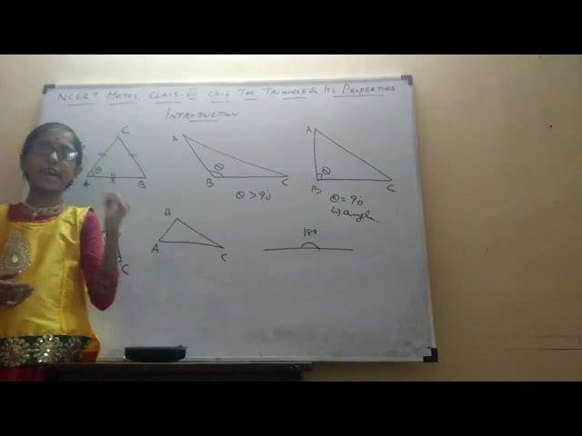 NCERT maths class 7 chapter 6 the triangle and its  properties introduction part 3