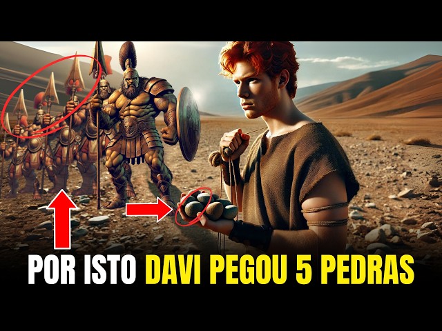 O MISTERIOSO SIGNIFICADO DAS CINCO PEDRAS DE DAVI AO ENFRENTAR GOLIAS