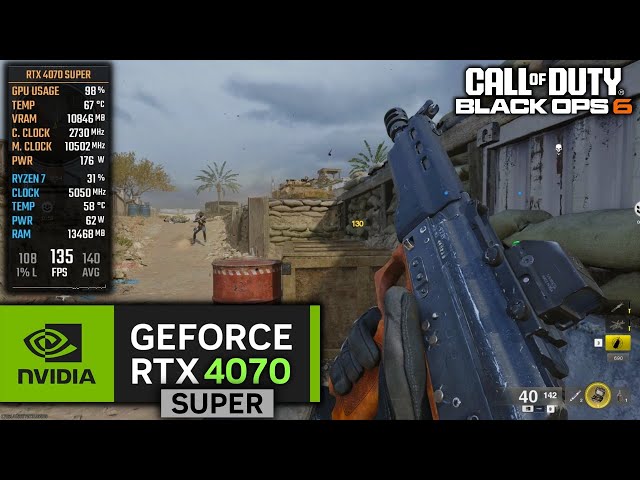 RTX 4070 SUPER on Call of Duty Black Ops 6 | 1080p, 1440p DLSS (Beta)