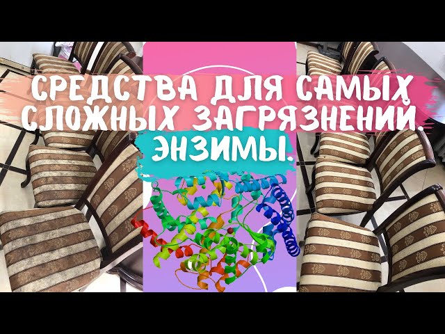 Средства для самых сложных загрязнений. Энзимы. Химчистка мебели.