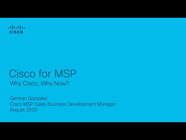 Cisco For MSP