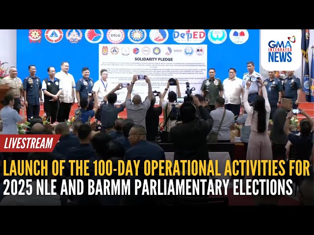 LIVE: Launch of 100-day operational activities for 2025 NLE and... | GMA Integrated News - Replay