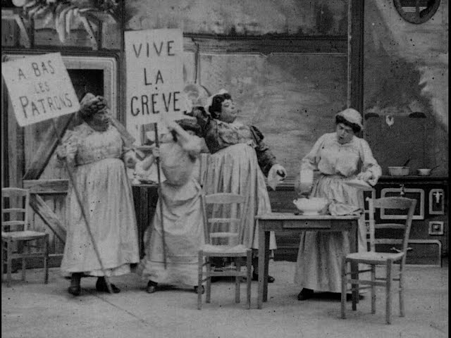 A Greve das Empregadas / La Grève des Bonnes (Charles Lucien Lépine, 1906)