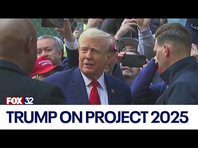 Trump denies knowing about Project 2025