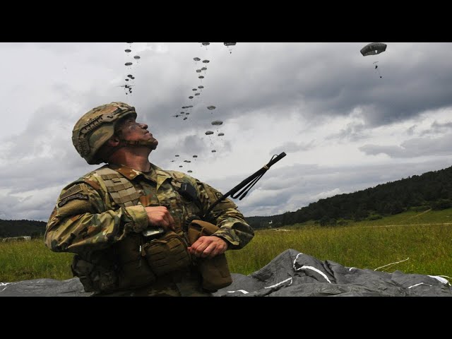 U.S. Army Rangers Airborne jump