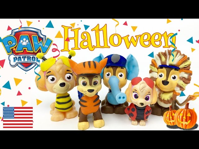 Baby Paw Patrol First Halloween Party Chase and Skye Family Vlog