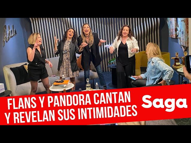 ¡PANDORA y FLANS HABLAN DE TODO y CANTAN con ADELA MICHA! ISABEL, FERNANDA, ILSE y MIMÍ en SAGA LIVE